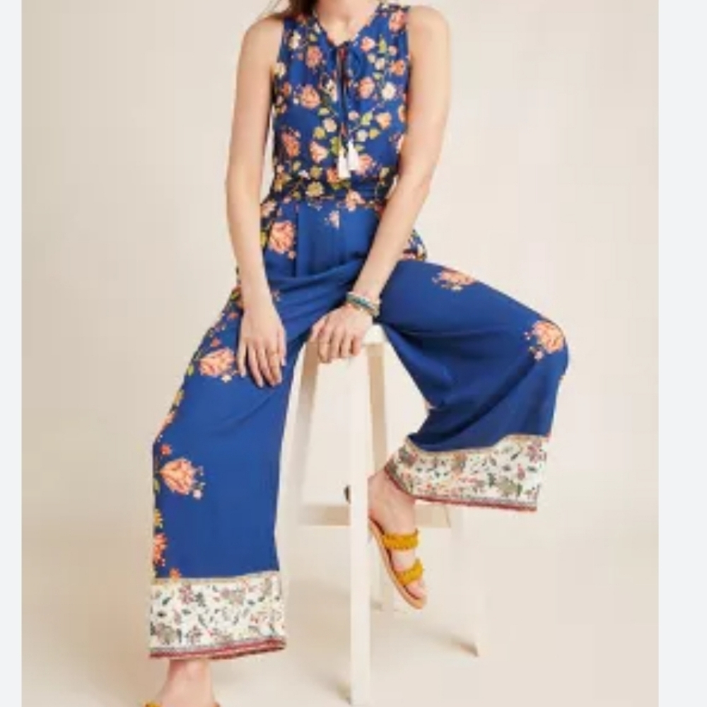 Farm Rio Dollis Floral jumpsuit M Petite